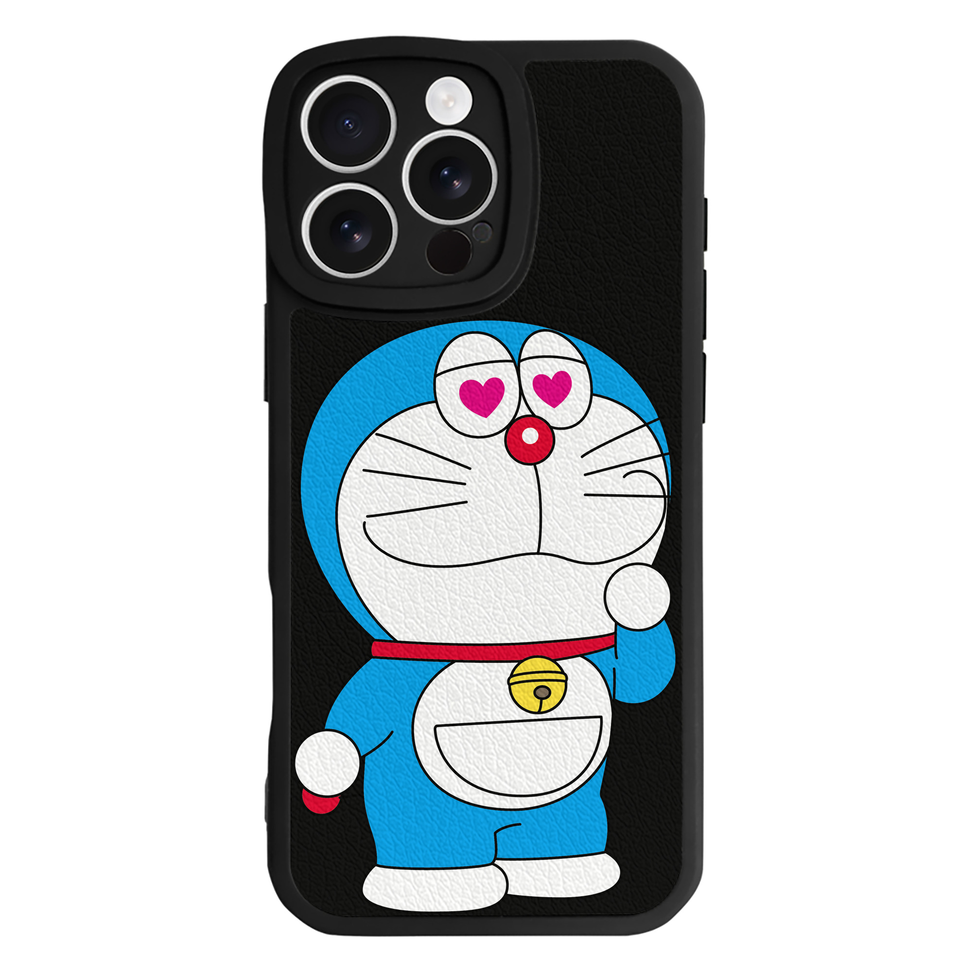 （画像用） ドラえもん Doraemon 【iPhone 16シリーズ対応】シリコンスマホケース（レザー調） 材質：シリコン